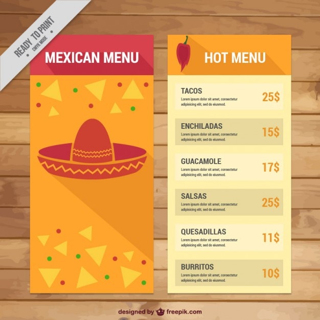 free-vector-mexican-menu-template-with-nachos