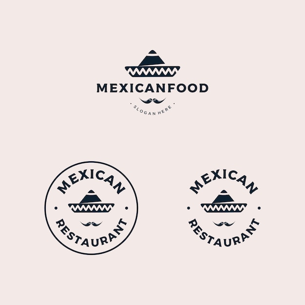 Premium Vector | Mexican restaurant badge logo