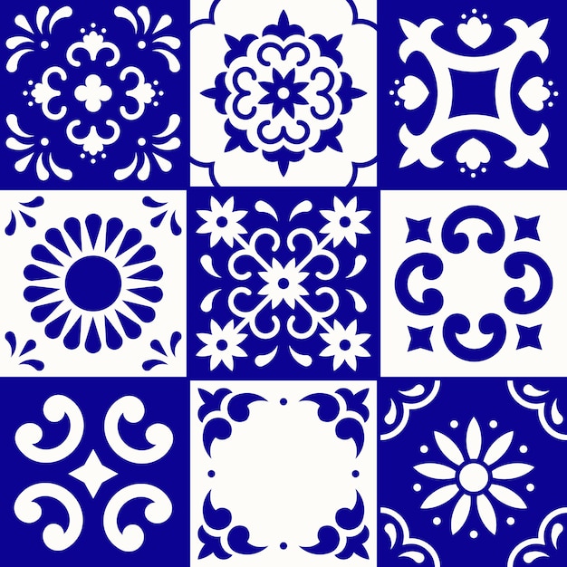 Mexican Talavera Pattern Ceramic Tiles, Pattern Ceramic Tile