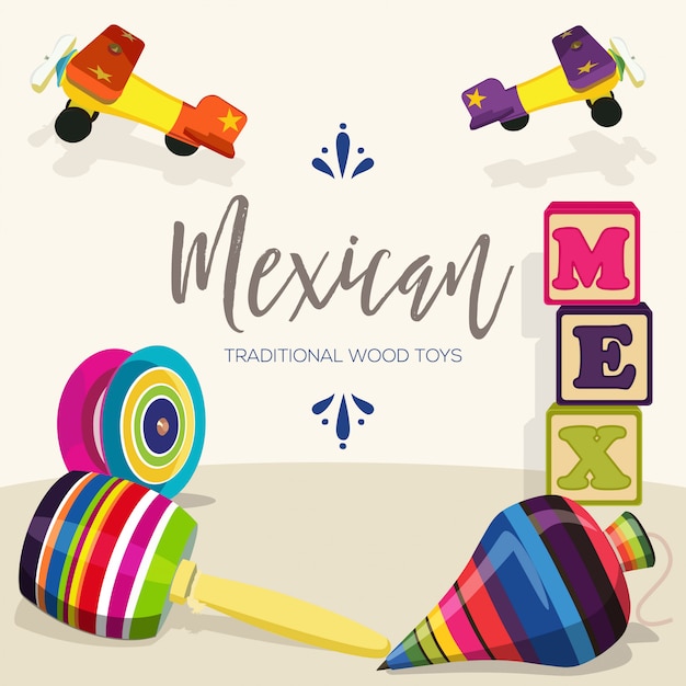 traditional mexican wooden toys