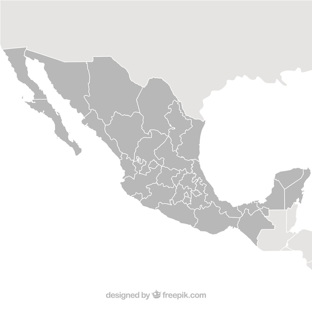 Free Vector | Mexico map vector