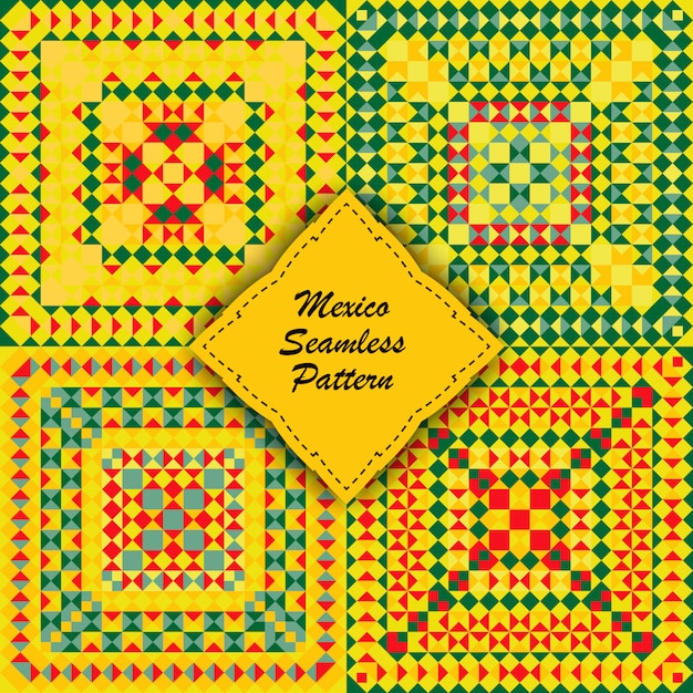 premium-vector-mexico-pattern-set