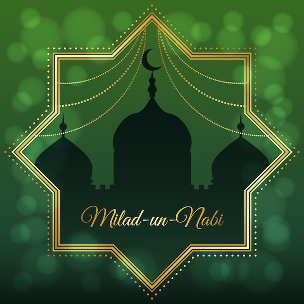 Premium Vector | Milad un nabi greeting concept