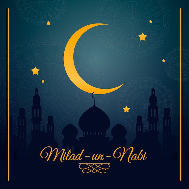 Free Vector | Milad-un-nabi greeting