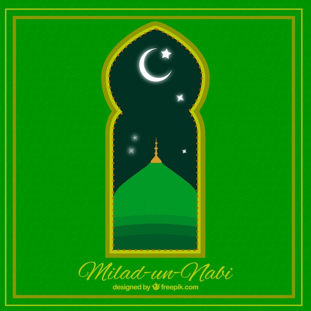 Free Vector | Milad un nabi window background