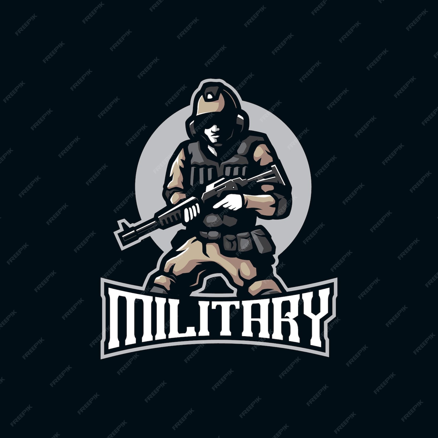 Premium Vector | Military mascot logo design vector with modern ...