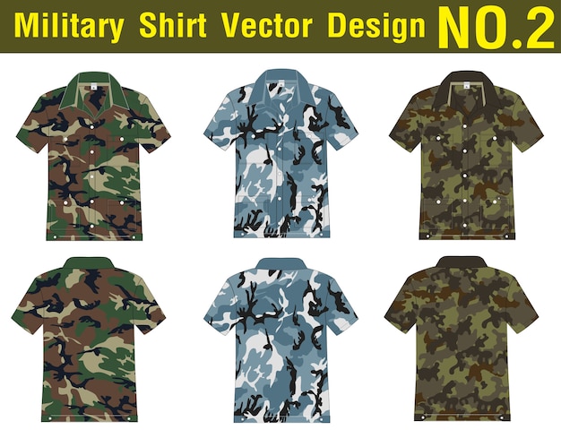Download Military shirt vector template | Premium Vector