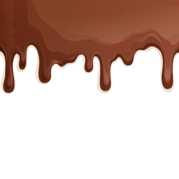 ミルクチョコレートのしずくの背景 無料のベクター