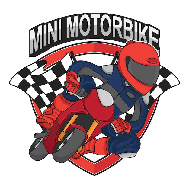 Premium Vector Mini Motorbike Racing Design