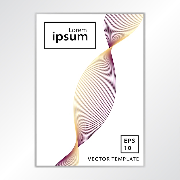 Premium Vector | Minimal business brochure cover design