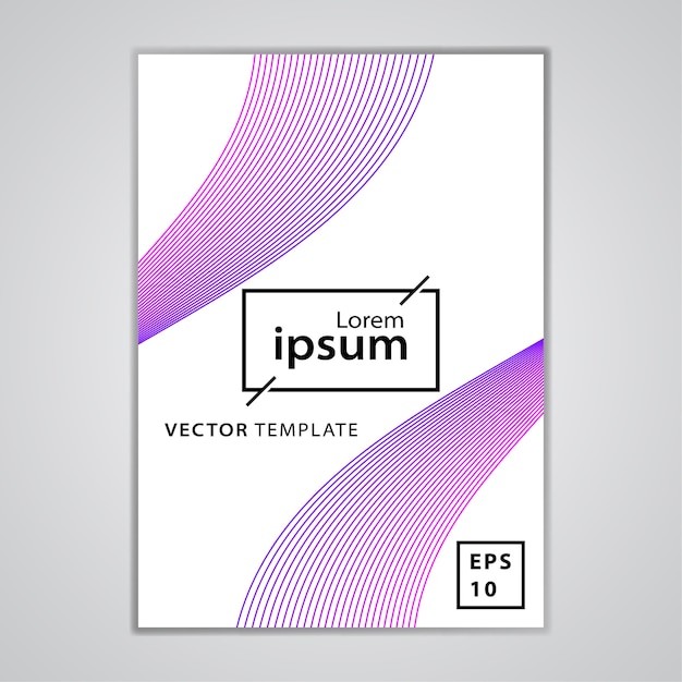 Premium Vector | Minimal business brochure cover design