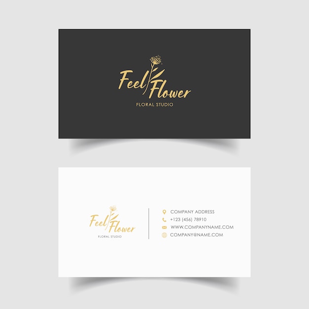 Download Free Minimal Business Card Template Floral Wedding Design Premium Use our free logo maker to create a logo and build your brand. Put your logo on business cards, promotional products, or your website for brand visibility.