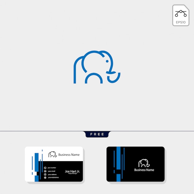 Download Free Minimal Elephant Logo Template Premium Vector Use our free logo maker to create a logo and build your brand. Put your logo on business cards, promotional products, or your website for brand visibility.