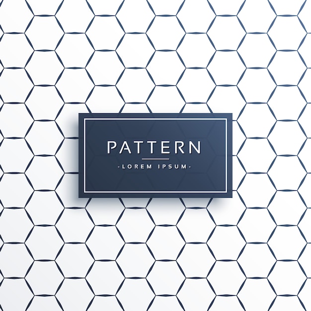 Premium Vector | Minimal hexagonal pattern