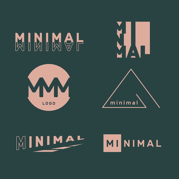 Download Free Minimal Logo Collection In Two Colours Free Vector Use our free logo maker to create a logo and build your brand. Put your logo on business cards, promotional products, or your website for brand visibility.
