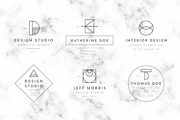 Download Free Minimal Logo Template Collection Free Vector Use our free logo maker to create a logo and build your brand. Put your logo on business cards, promotional products, or your website for brand visibility.