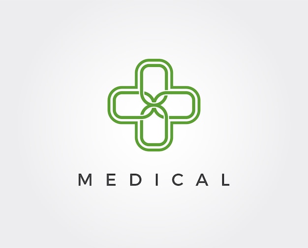 Premium Vector | Minimal medical logo template