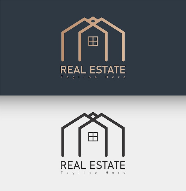 Premium Vector | Minimal real estate logo template