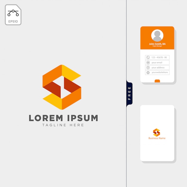 Download Free Minimal S Initial Logo Template Free Business Card Design Use our free logo maker to create a logo and build your brand. Put your logo on business cards, promotional products, or your website for brand visibility.