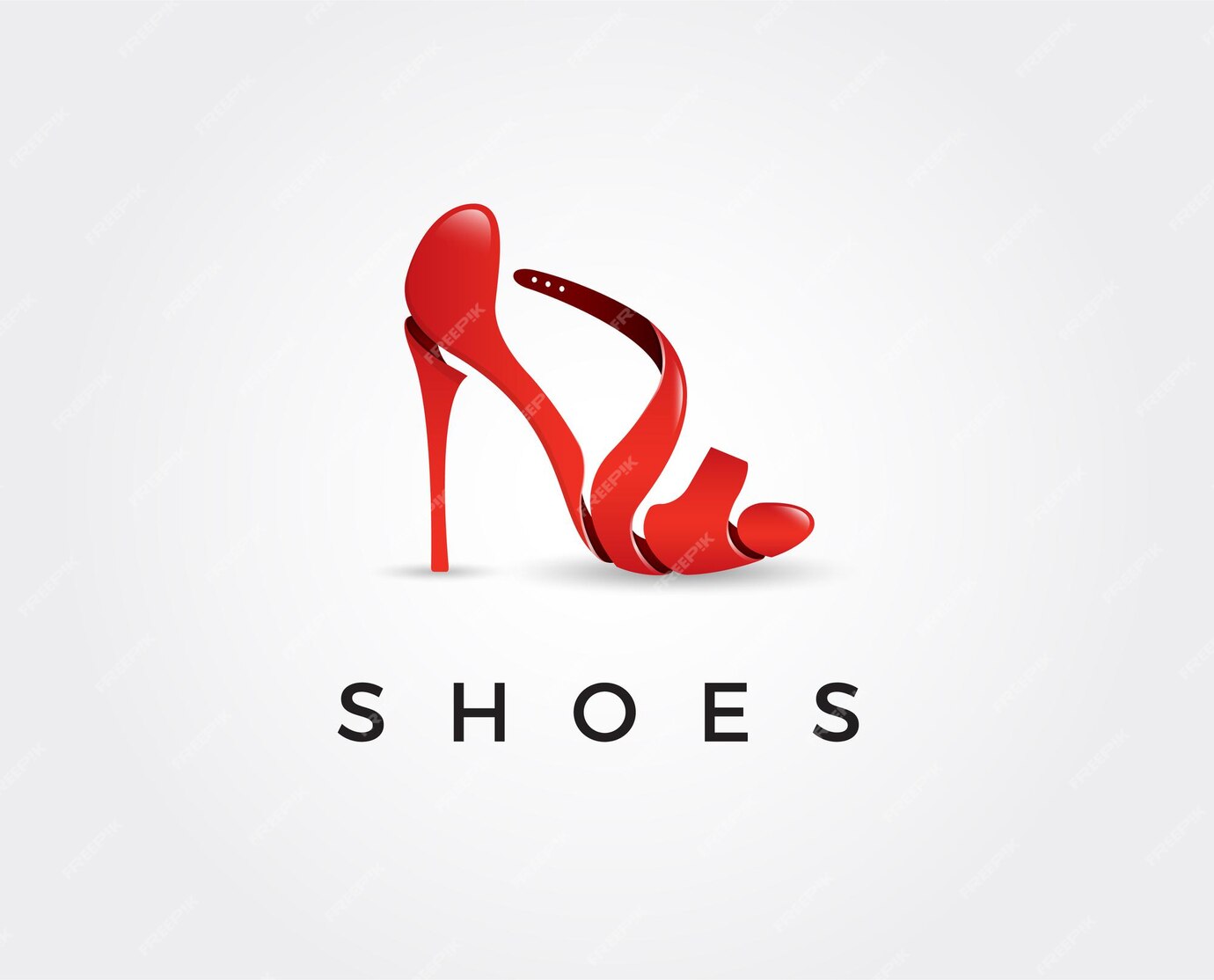 Premium Vector | Minimal shoes logo template illustration