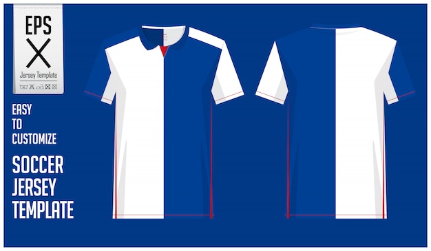 Minimal soccer  jersey  or football  kit template  design  