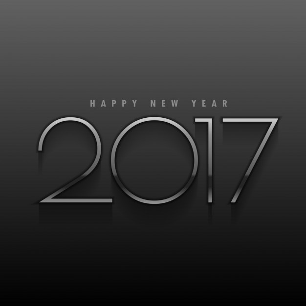 Minimalist background of happy new year\
2017