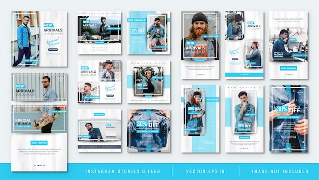 Download Free Minimalist Blue Instagram Stories And Feed Post Fashion Sale Template Premium Vector Use our free logo maker to create a logo and build your brand. Put your logo on business cards, promotional products, or your website for brand visibility.