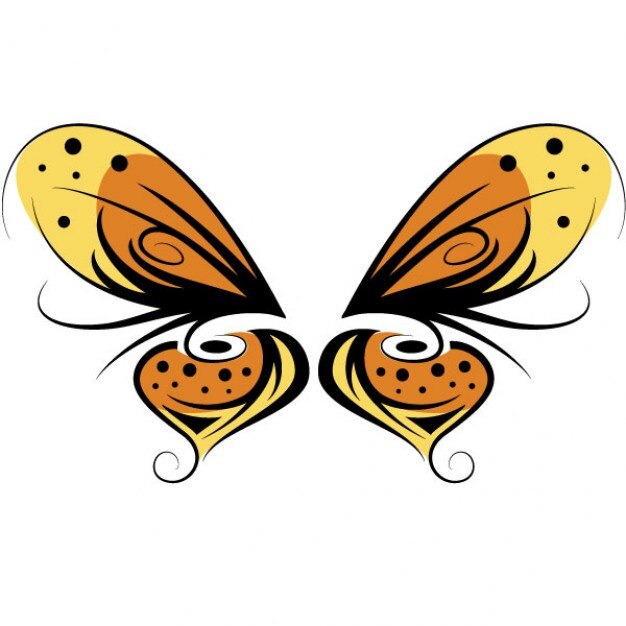 Download Free Vector | Minimalist butterfly wings