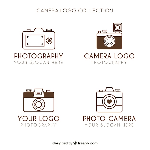 Download Free Minimalist Camera Logo Collection Free Vector Use our free logo maker to create a logo and build your brand. Put your logo on business cards, promotional products, or your website for brand visibility.