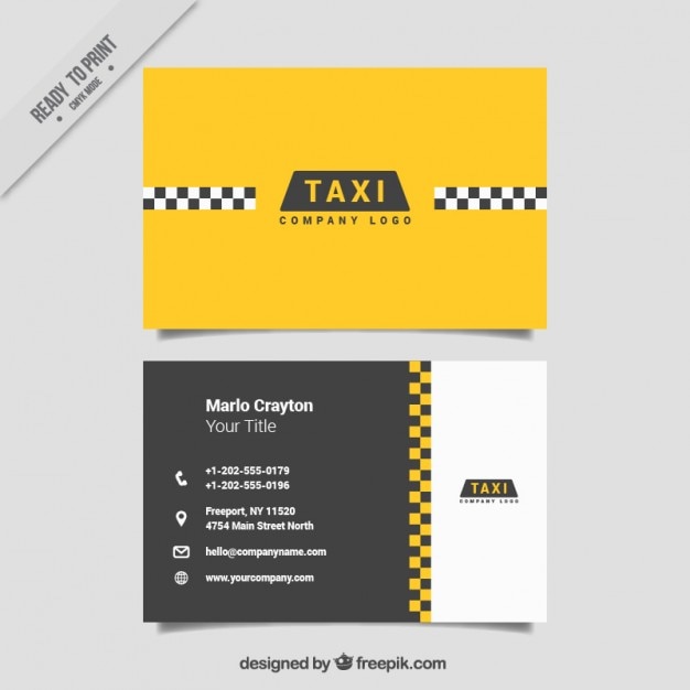 Download Free Download This Free Vector Minimalist Cards For Taxi Service Use our free logo maker to create a logo and build your brand. Put your logo on business cards, promotional products, or your website for brand visibility.