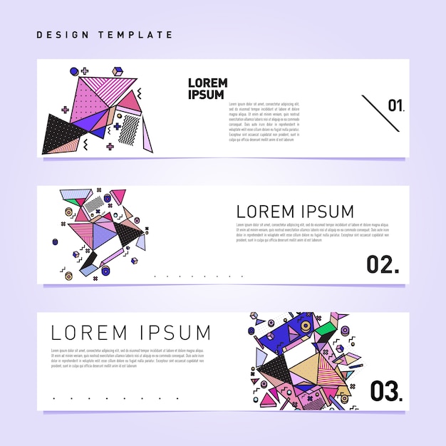 Premium Vector Minimalist Colorful Banner Set Design Template