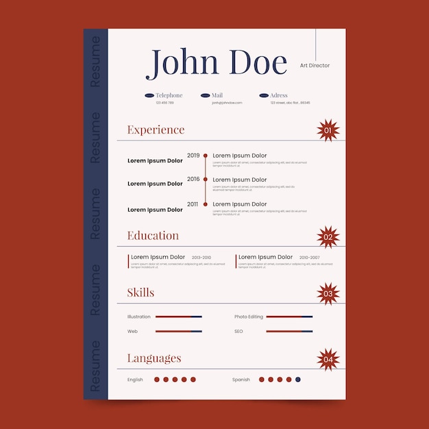Free Ready C V - 25 Best Free Resume Cv Templates For Word Psd Theme Junkie