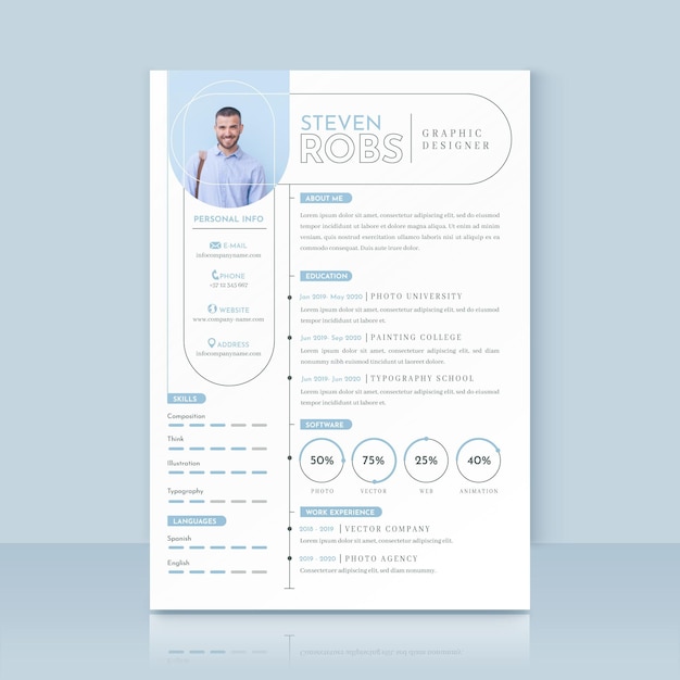 minimalist-cv-template-free-vector