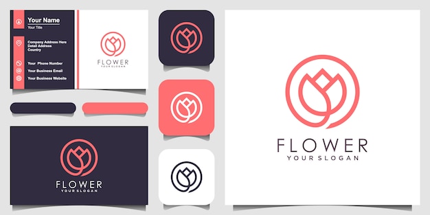 Download Free Minimalist Elegant Flower Rose Beauty With Line Art Style Logo Use our free logo maker to create a logo and build your brand. Put your logo on business cards, promotional products, or your website for brand visibility.
