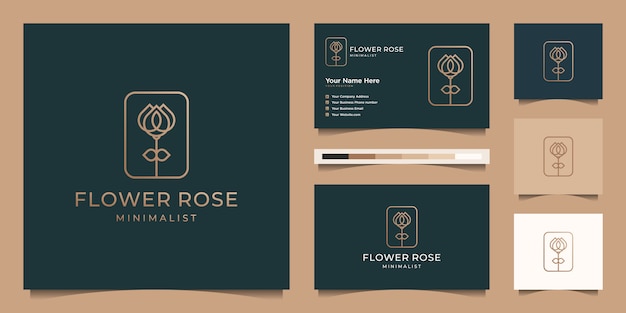 Download Free Minimalist Elegant Flower Rose Line Art Style Luxury Beauty Salon Use our free logo maker to create a logo and build your brand. Put your logo on business cards, promotional products, or your website for brand visibility.