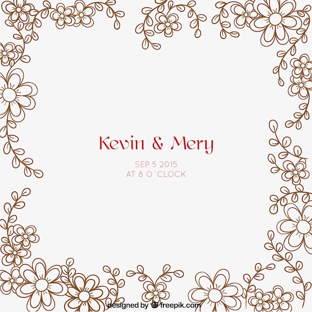 Elegant Invitation Card Wedding Design Decorative Vector Monogram And Border Clic Design Elements For Wedding Invitations