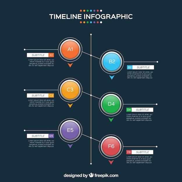 infographic timeline minimalist