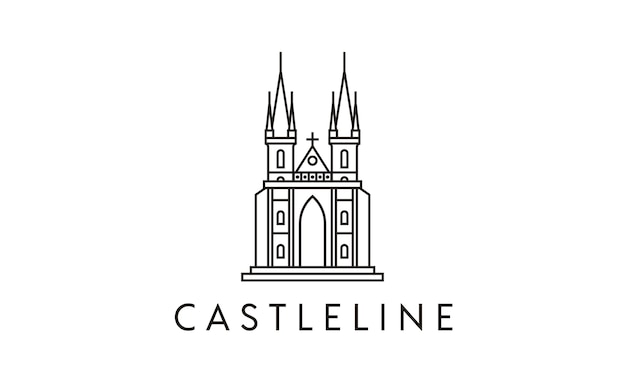 Download Free Minimalist Line Art Castle Logo Design Inspiration Premium Vector Use our free logo maker to create a logo and build your brand. Put your logo on business cards, promotional products, or your website for brand visibility.