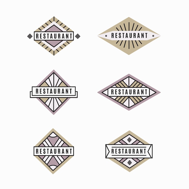 Download Free Download Free Minimalist Retro Restaurant Logo Collection Vector Freepik Use our free logo maker to create a logo and build your brand. Put your logo on business cards, promotional products, or your website for brand visibility.