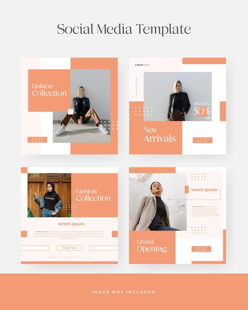 Premium Vector | Minimalist social media post template