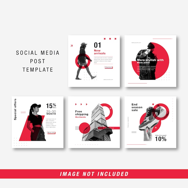 Download Premium Vector Minimalist Social Media Template PSD Mockup Templates