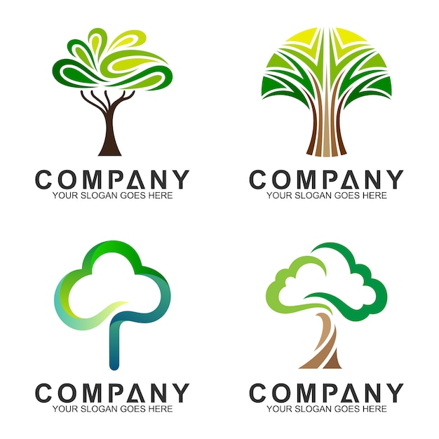 Download Modern Tree Logo Ideas PSD - Free PSD Mockup Templates