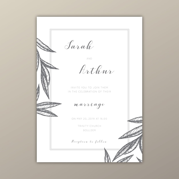 Invite Elegant Modern Details Template Editable Template Minimalist