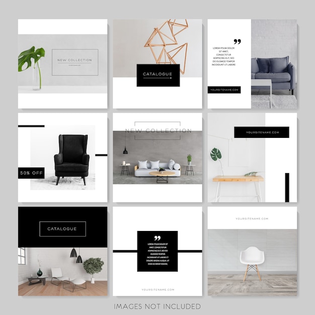 Download Free Minimalistic Black White Instagram Templates Premium Vector Use our free logo maker to create a logo and build your brand. Put your logo on business cards, promotional products, or your website for brand visibility.