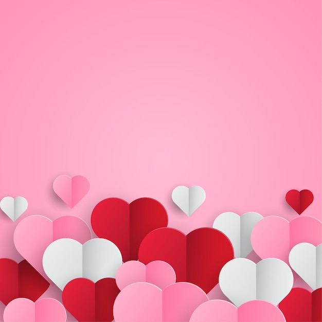 Premium Vector | Minimalistic valentine's day background