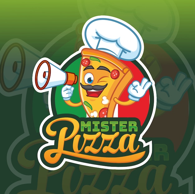Download Free Mister Pizza Mascot Logo Design Premium Vector Use our free logo maker to create a logo and build your brand. Put your logo on business cards, promotional products, or your website for brand visibility.