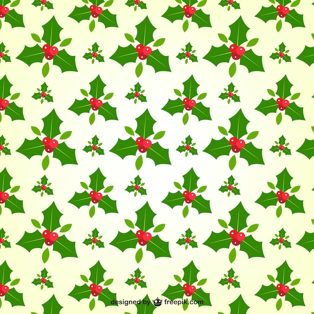 Free Vector | Mistletoe in different sizes pattern