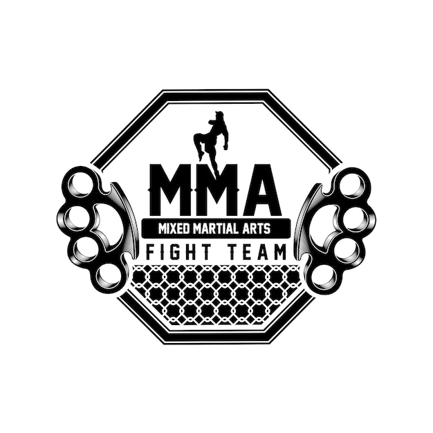 Download Mma fight team logo | Premium Vector