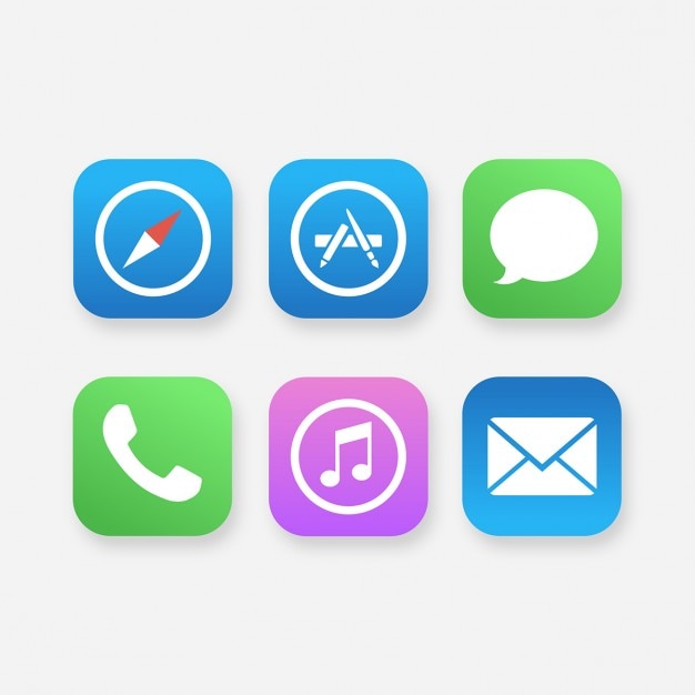  Mobile  app  icons  Vector Free  Download