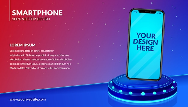 Premium Vector | Mobile banner template